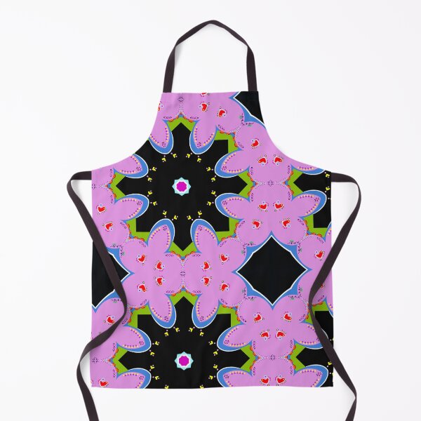 Item preview, Vibrant Black and Pink Heart Mandala Pattern designed and sold by Tinsleybluebell.