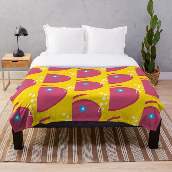 Item preview, Quirky Cute Simple 90s Fish Design Print designed and sold by TheSnugGirl.
