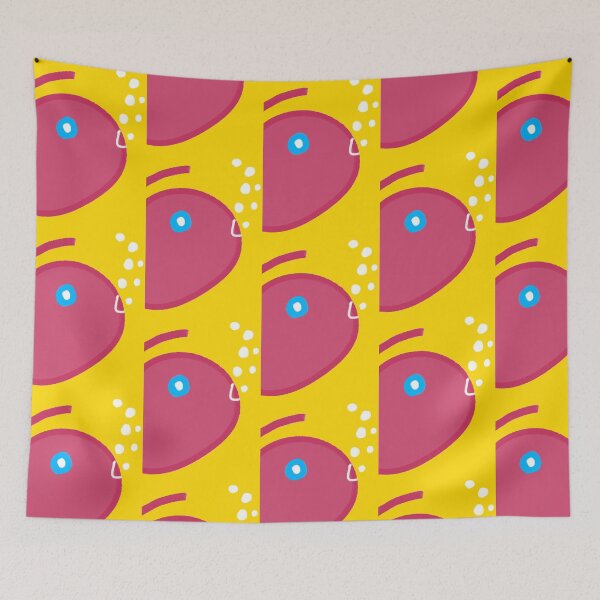 Item preview, Quirky Cute Simple 90s Fish Design Print designed and sold by TheSnugGirl.