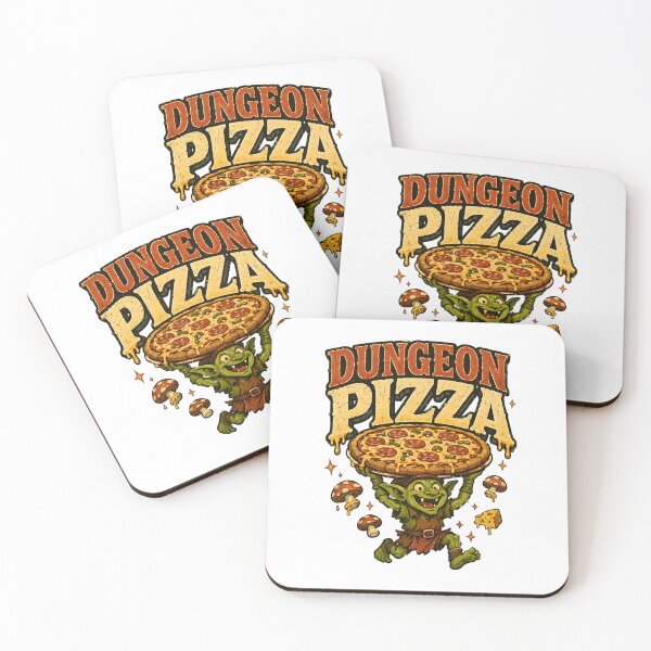Item preview, Dungeon Pizza Vintage Mascot designed and sold by Drofted.
