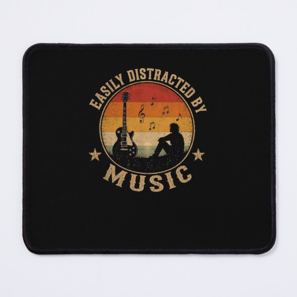 Item preview, Easily Distracted By Music Musician Guitar Player designed and sold by RetroMini2026.