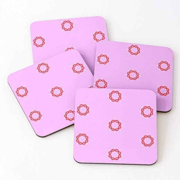 Item preview, Vibrant Pink and Red Heart Mandala designed and sold by Tinsleybluebell.