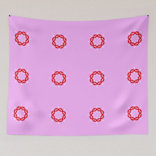 Item preview, Vibrant Pink and Red Heart Mandala designed and sold by Tinsleybluebell.