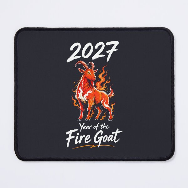 Item preview, 2027 Chinese New Year Cool Fire Goat  designed and sold by HowToCanadian.