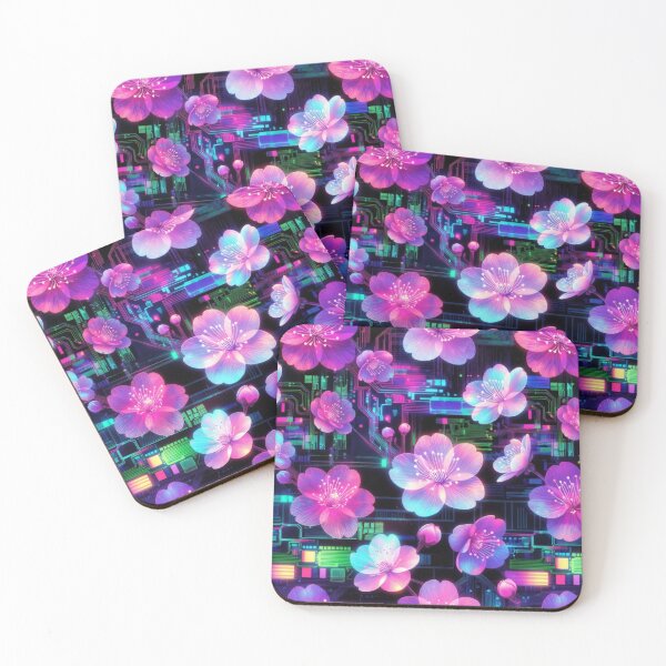 Item preview, Vibrant Purple Pink Floral Pattern Design designed and sold by IntelliMindDesigns.
