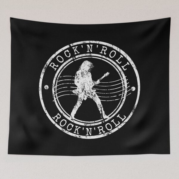 Item preview, Vintage Rock N Roll Guitarist Distressed Music Stamp designed and sold by chaaval.