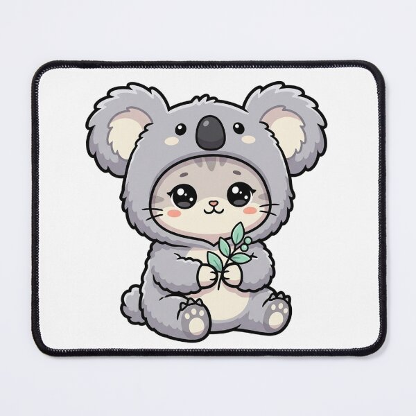 Item preview, Adorable Kitten in Fluffy Koala Costume designed and sold by Cat Lady.