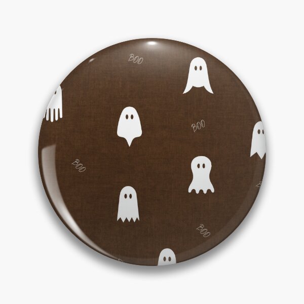 Item preview, minimal cute icon ghost preppy halloween textured Broomstick Brown designed and sold by RenattaZare.