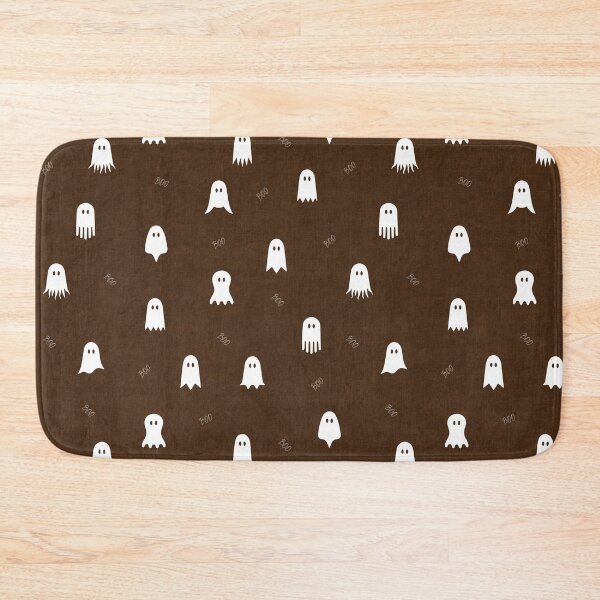 Item preview, minimal cute icon ghost preppy halloween textured Broomstick Brown designed and sold by RenattaZare.