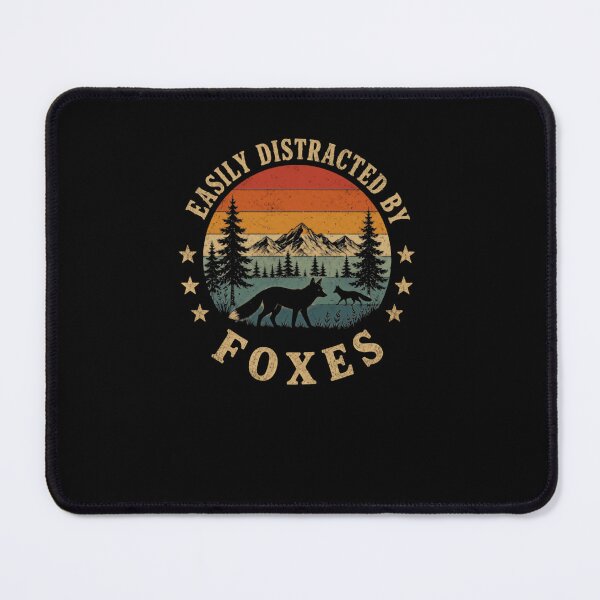 Item preview, Easily Distracted By Foxes Wildlife Nature Lover designed and sold by RetroMini2026.