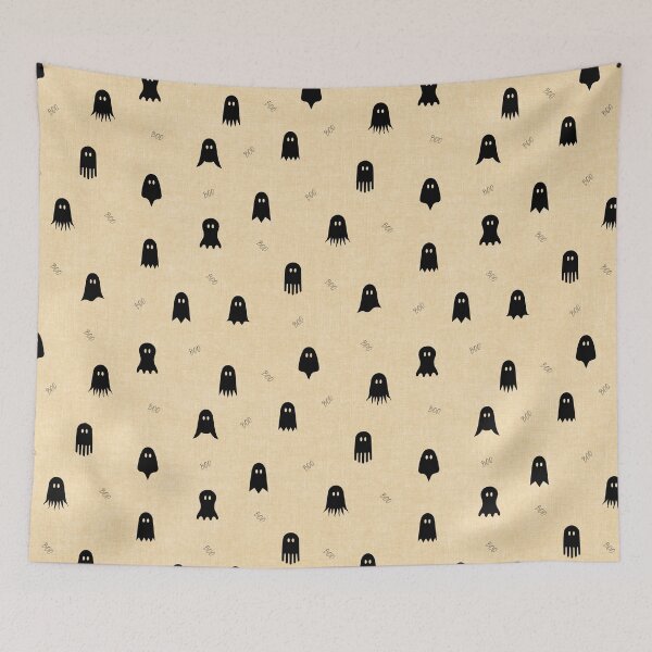 Item preview, minimal cute icon ghost preppy halloween textured Cream   designed and sold by RenattaZare.