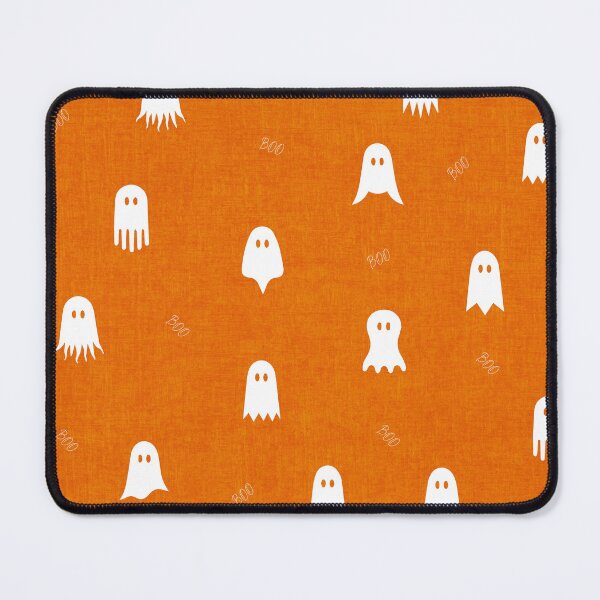 Item preview, minimal cute icon ghost preppy halloween textured Dusty Orange  designed and sold by RenattaZare.