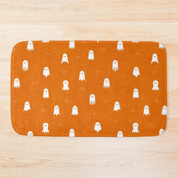 Item preview, minimal cute icon ghost preppy halloween textured Dusty Orange  designed and sold by RenattaZare.