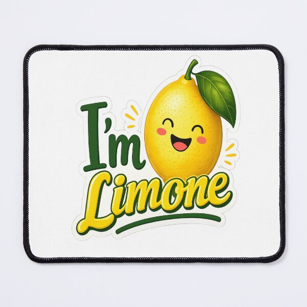 Item preview, I'm Limone – Cute Smiling Lemon Funny Citrus Graphic ? designed and sold by RipantinaFantasy .