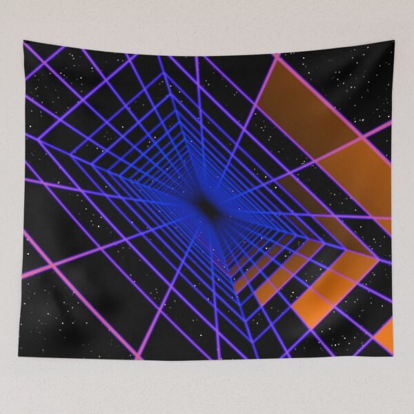 Aperçu de l'œuvre Copie du tunnel à structure filaire rectangulaire et des cellules orange R3 créée et vendue par Electric Shock!! Design.