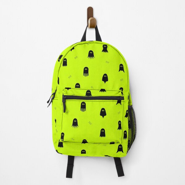 Item preview, minimal cute icon ghost preppy halloween textured Ghoulish Glow Yellow Green designed and sold by RenattaZare.