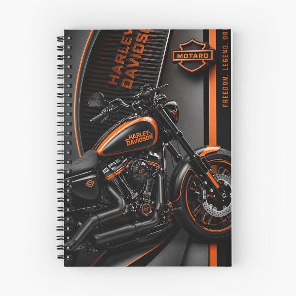 Item preview, Harley-Davidson Vertical 3D Rider – Premium Black & Orange designed and sold by JcAbstractArt.