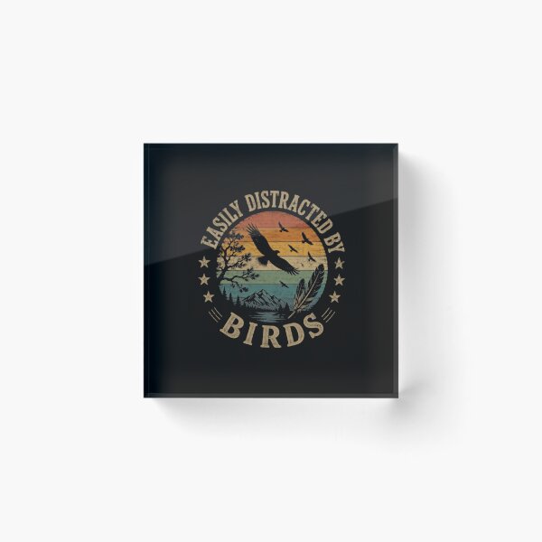 Item preview, Easily Distracted By Birds Bird Watching Nature Lover Gift designed and sold by RetroMini2026.