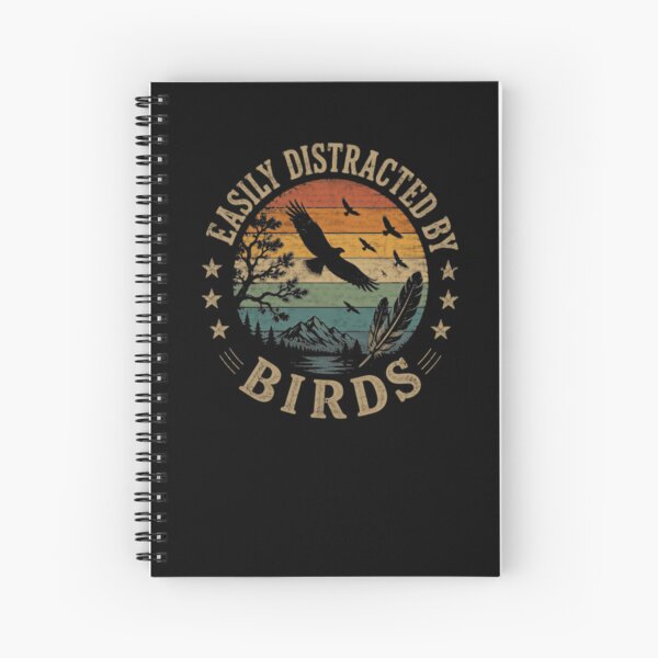 Item preview, Easily Distracted By Birds Bird Watching Nature Lover Gift designed and sold by RetroMini2026.