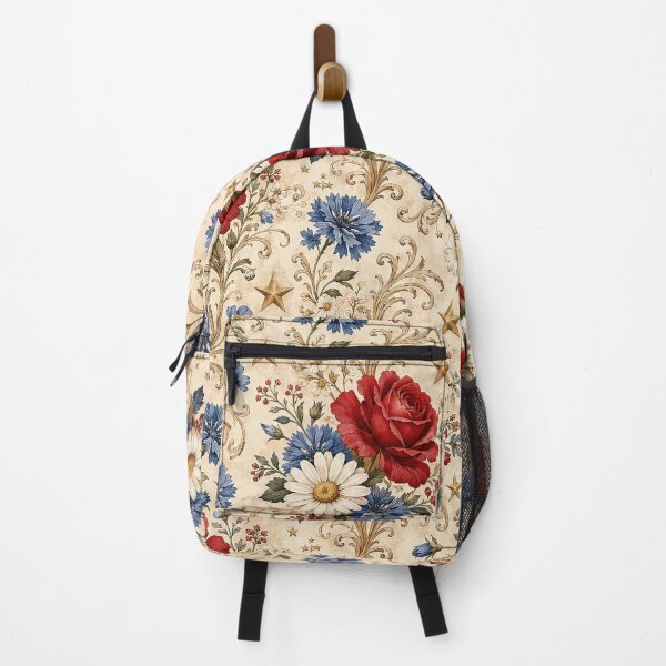 Item preview, Vintage Patriotic Floral Pattern designed and sold by Rui Mythic Studio.