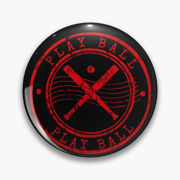 Item preview, Vintage Play Ball Baseball Distressed Stamp designed and sold by chaaval.
