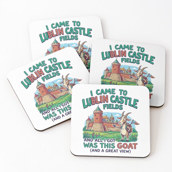 Item preview, I Came to Lublin Castle Fields and All I Got Was This Goat (And a Great View) – Funny Travel Graphic T-Shirt Design PNG designed and sold by Sushikidsntoddlers.