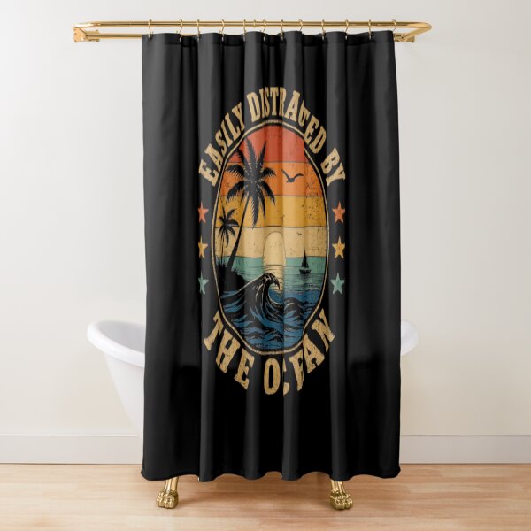 Item preview, Easily Distracted By The Ocean Beach Summer Vacationer Marine Coastal designed and sold by RetroMini2026.