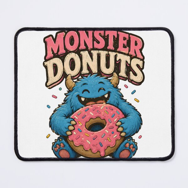 Item preview, Monster Donuts Vintage Mascot designed and sold by Drofted.