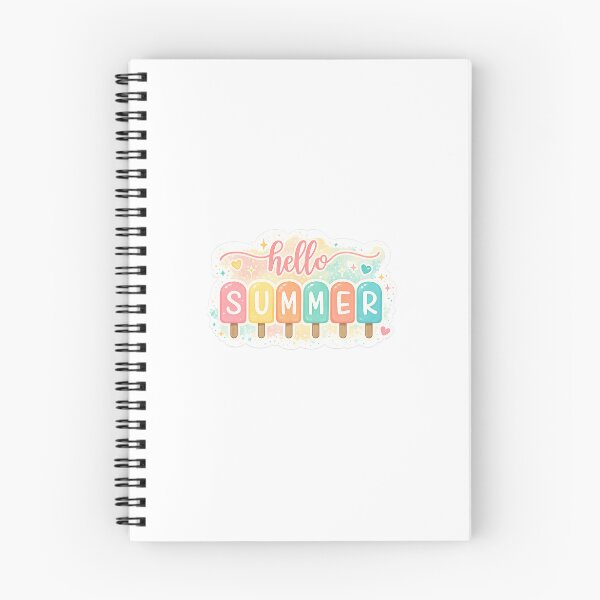 Item preview, Hello Summer Popsicle Sticker – Cute Pastel Summer Typography | Kawaii Seasonal Design designed and sold by StyloStudio.