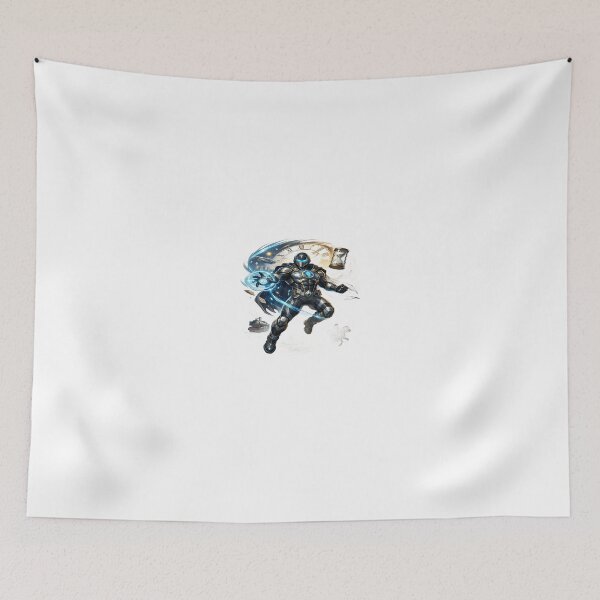 Item preview, Chrono Guardian – Time Manipulation Superhero Illustration designed and sold by Artisan Finds Online.