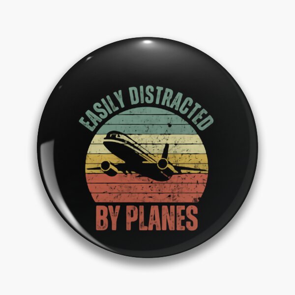 Item preview, Easily Distracted By Planes Aviation Pilot Aircraft Lover designed and sold by HumansStuck12.