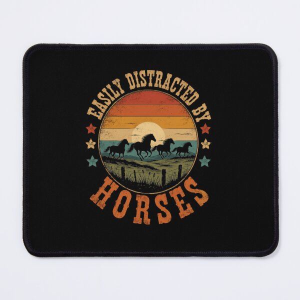 Item preview, Easily Distracted By Horses Horse Lover Equestrian Rider designed and sold by RetroMini2026.