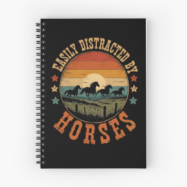 Item preview, Easily Distracted By Horses Horse Lover Equestrian Rider designed and sold by RetroMini2026.