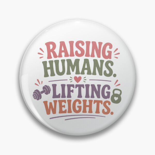 Item preview, Raising Humans Lifting weights designed and sold by NinaBabyWorkout.