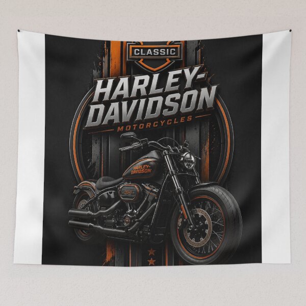 Item preview, Harley-Davidson Classic 3D Motorcycle – Premium Vertical T-Shirt Design designed and sold by JcAbstractArt.