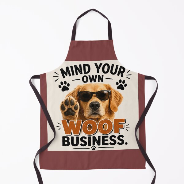 Item preview, Mind Your Own Woof Business Funny Dog Quote designed and sold by Sneh024.