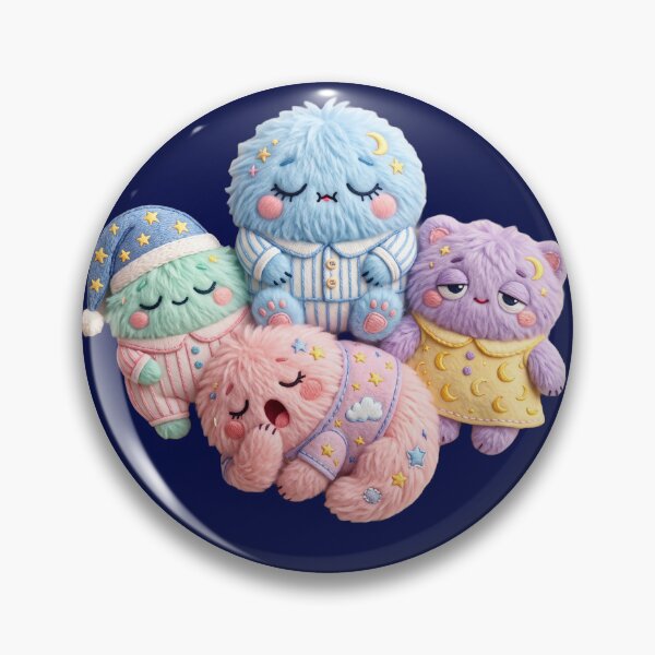 Item preview, Sleepy Plush Monsters Kawaii designed and sold by CuteRage.