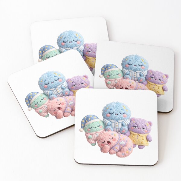 Item preview, Sleepy Plush Monsters Kawaii designed and sold by CuteRage.