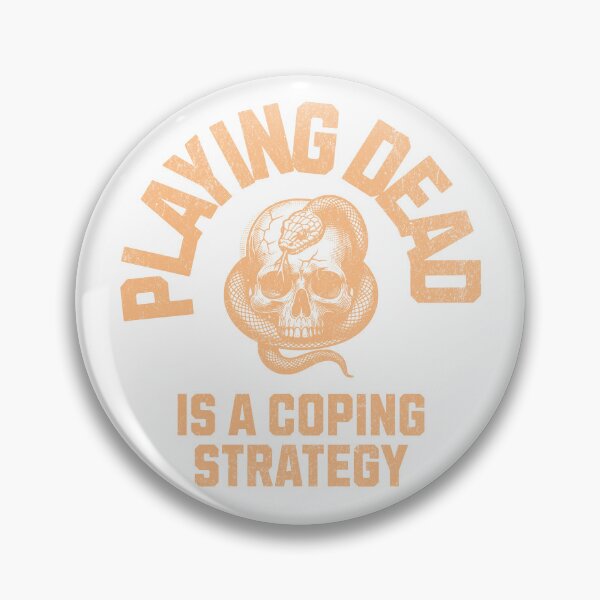 Item preview, Playing Dead Is A Coping Strategy Snake Skull Vintage T-Shirt | Funny Dark Humor Retro Tee | Neurospicy AuDHD Gift designed and sold by lenalenspod.