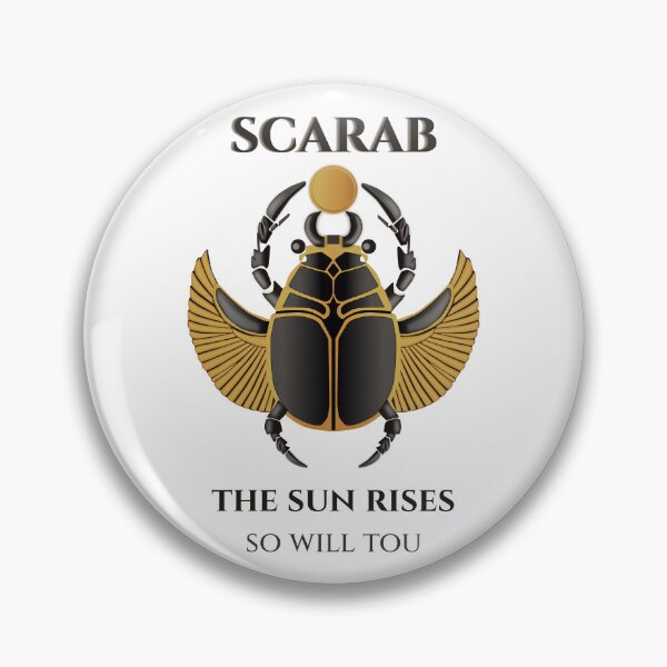 Item preview, Scarab · The Sun Rises So Will You · Egyptian Inspiration · Ancient Egypt · Khepri Art designed and sold by PharaohDArt.