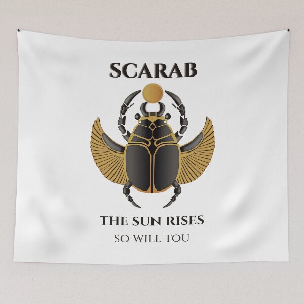 Item preview, Scarab · The Sun Rises So Will You · Egyptian Inspiration · Ancient Egypt · Khepri Art designed and sold by PharaohDArt.