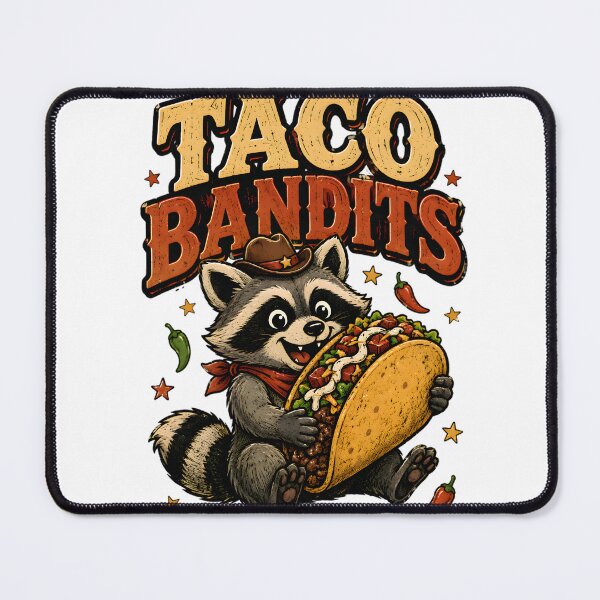 Item preview, Taco Bandits Vintage Mascot designed and sold by Drofted.