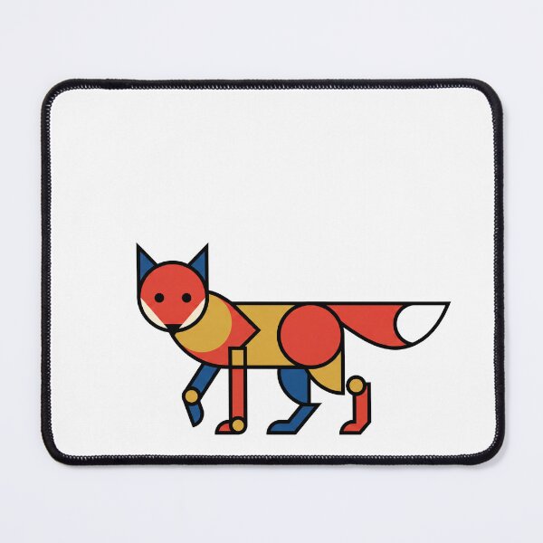 Item preview, Bauhaus Fox Mascot designed and sold by Modern Mascot Archive.