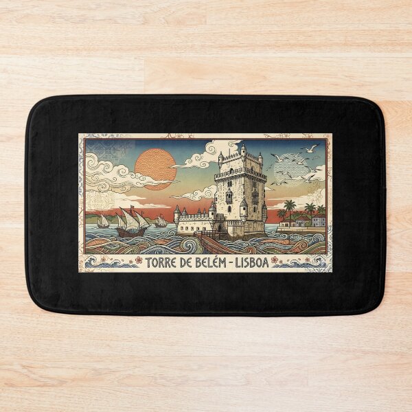 Item preview, Lisbon Belem Tower Vintage Illustration Art designed and sold by PauloCostaDias.