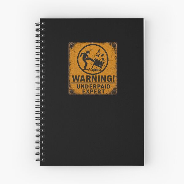 Item preview, SIGNS -  Warning! underpaid expert designed and sold by MetusArt.