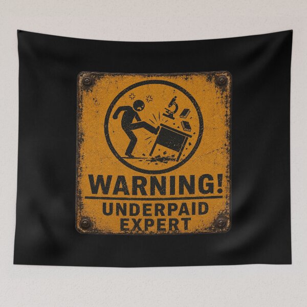 Item preview, SIGNS -  Warning! underpaid expert designed and sold by MetusArt.