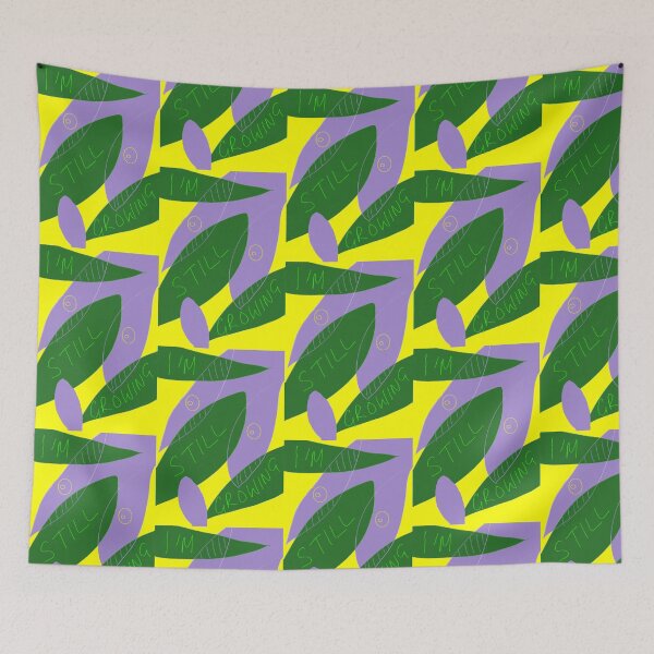Item preview, Still Growing Quirky Leaf Print designed and sold by TheSnugGirl.