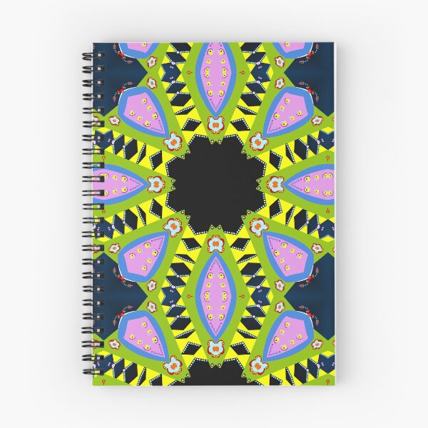 Item preview, Vibrant Green and Pink Kaleidoscope Mandala Pattern designed and sold by Tinsleybluebell.