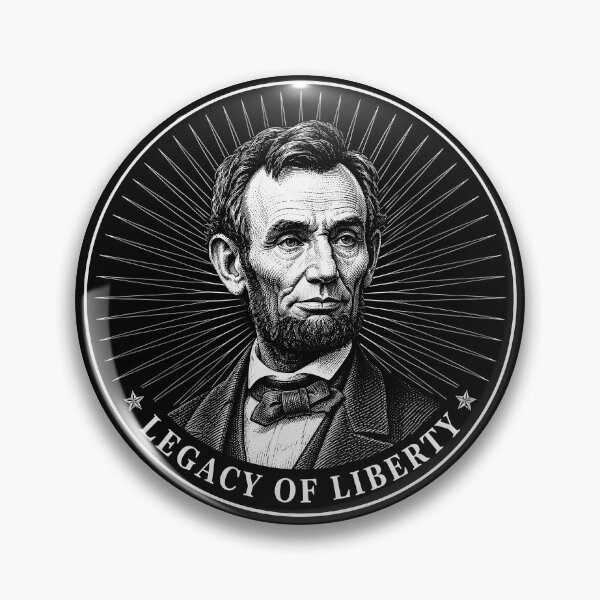 Item preview, Lincoln Legacy of Liberty Vintage Patriotic Emblem | American Heritage Engraving Design designed and sold by WearVerse440.