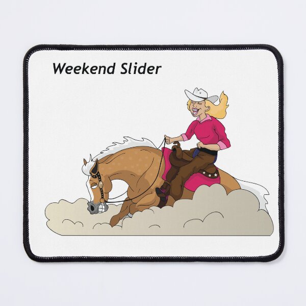 Item preview, Reining Horse - Weekend Slider designed and sold by Sketchy Pony.